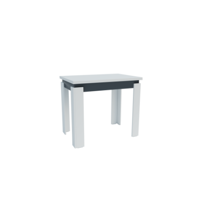 Stół rozkładany do jadalni kuchni salonu 90x60/120x90 biały antracyt