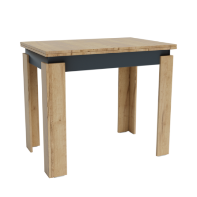 Stół rozkładany do jadalni kuchni salonu 90x60/120x90 dąb złoty antracyt