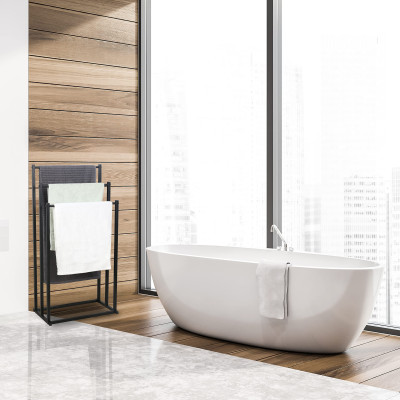 Półka metal Oskar 44 x 21 cm czarny