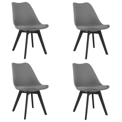 Krzesło Leobert plastik czarny 1 szt.