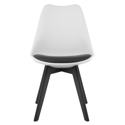 Krzesło Oskar skóra sztuczna biały 1 szt.