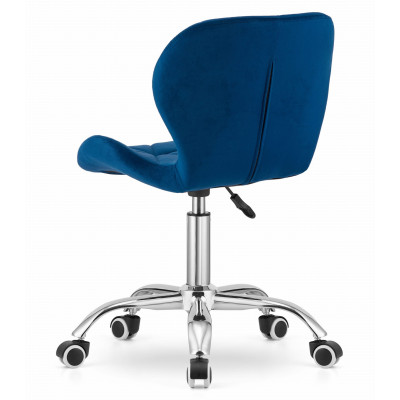 Krzesło Oskar welur niebieski 1 szt.