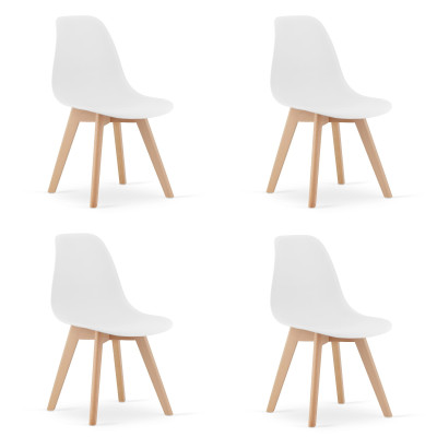 Krzesło KITO - białe x 4 szt
