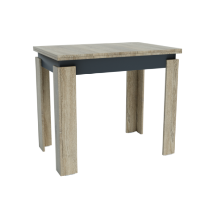 Stół rozkładany do kuchni 90x60/120x90 dąb sonoma antracyt Family