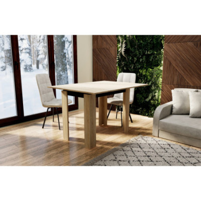 Stół rozkładany do kuchni 90x60/120x90 dąb sonoma antracyt Family